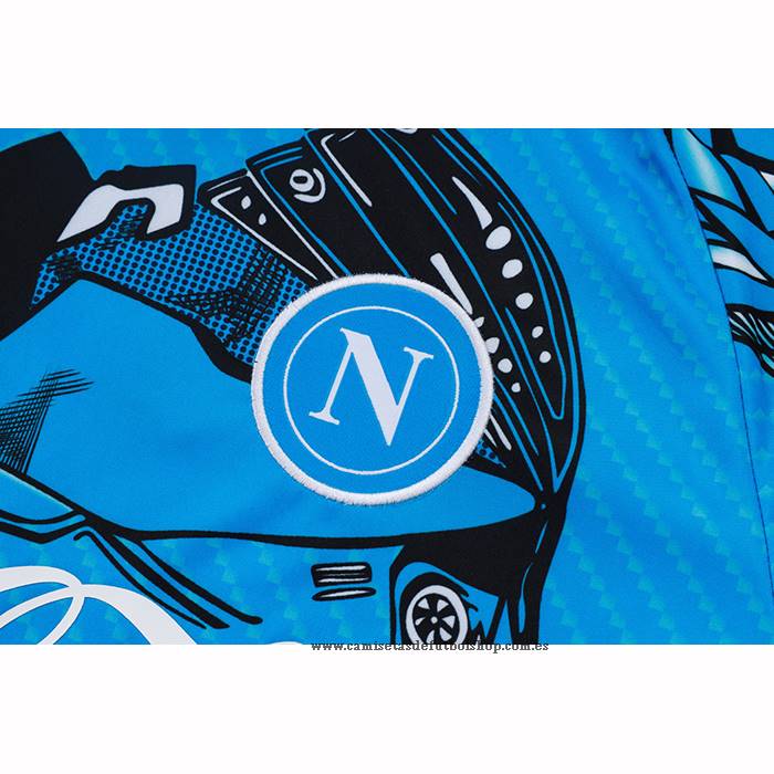 Chandal del Napoli 25-26 Manga Corta Azul - Pantalon Corto